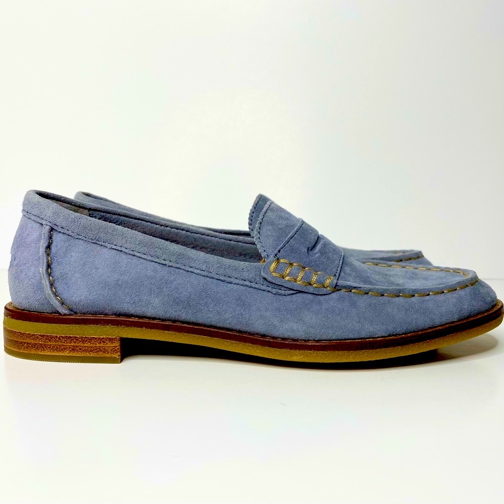 Sperry Blue Suede Loafers Women’s Size 5 Brand New